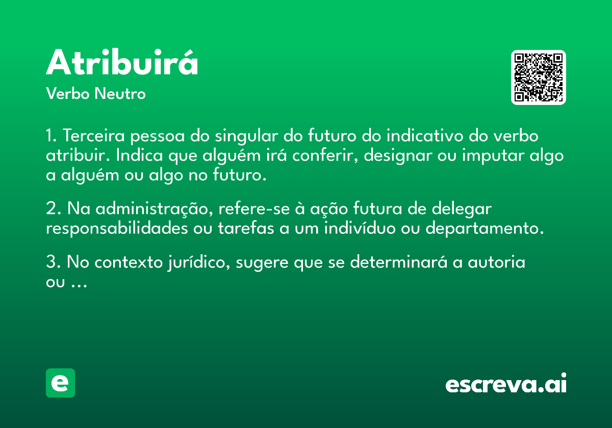 atribuirá