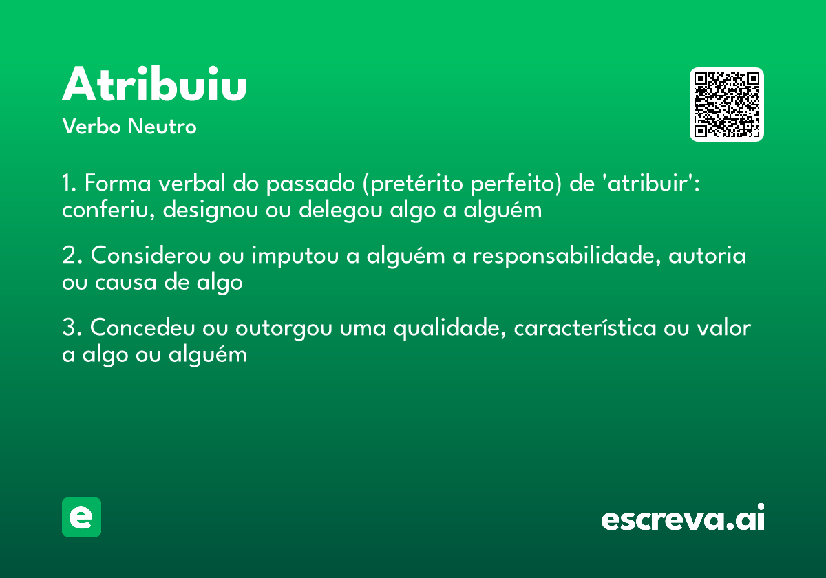 atribuiu