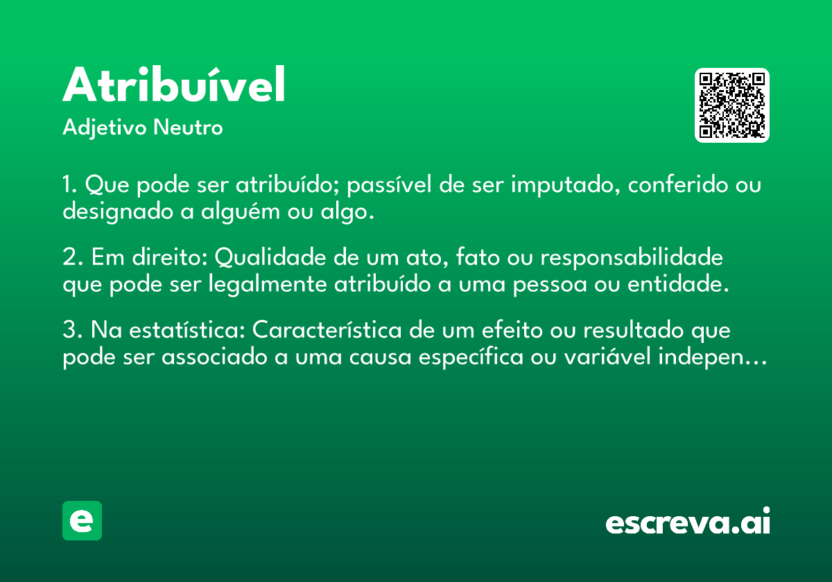 atribuível