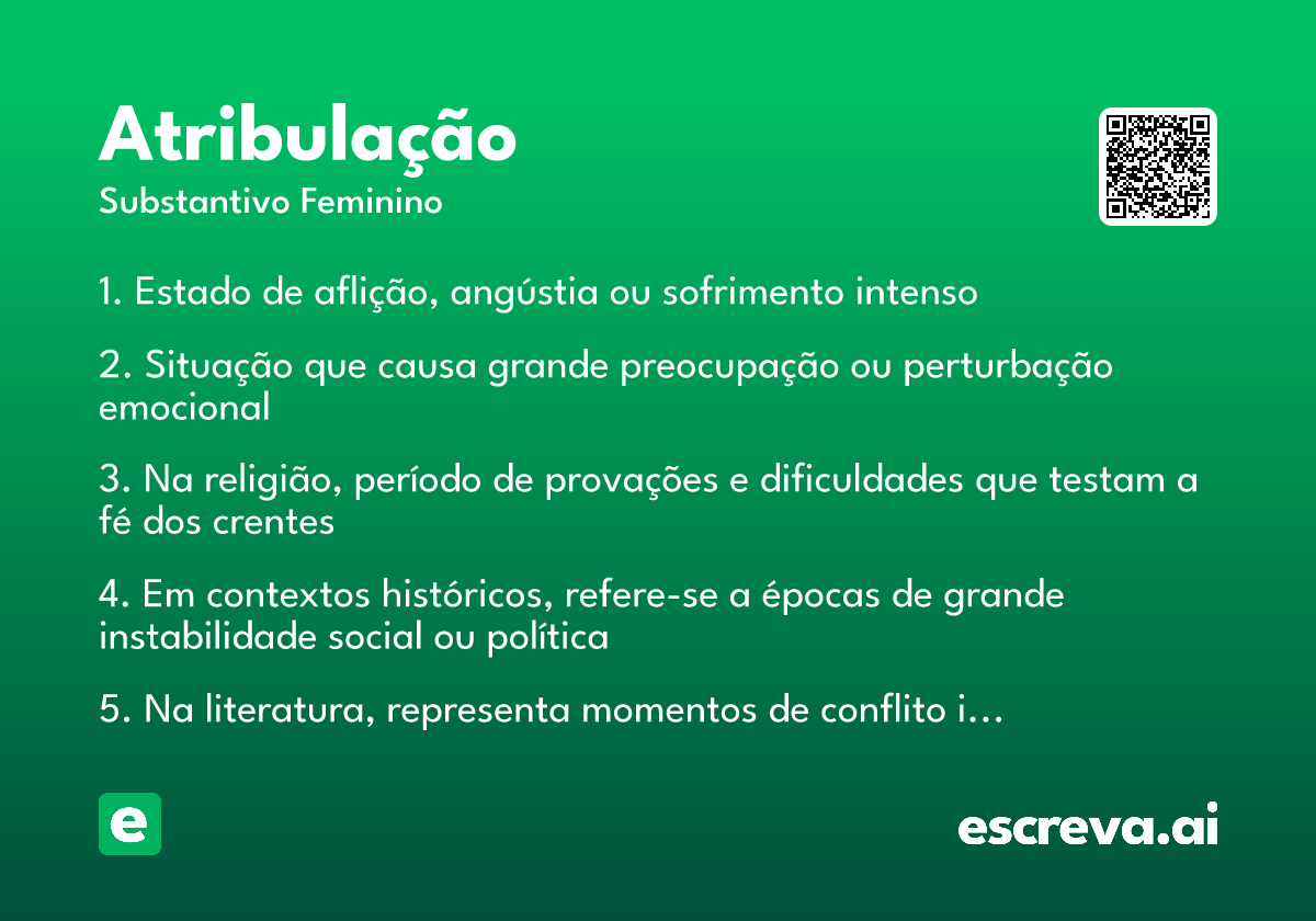 atribulação