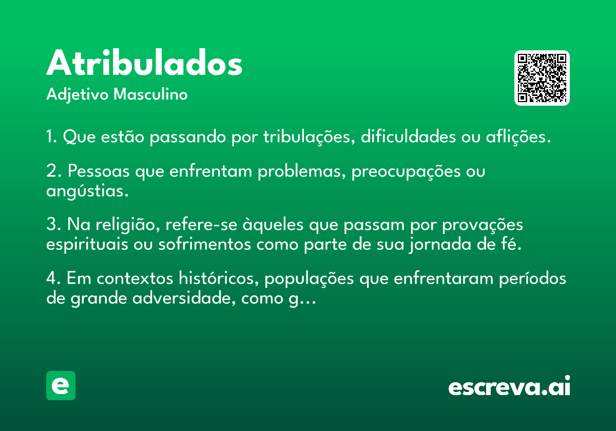 atribulados
