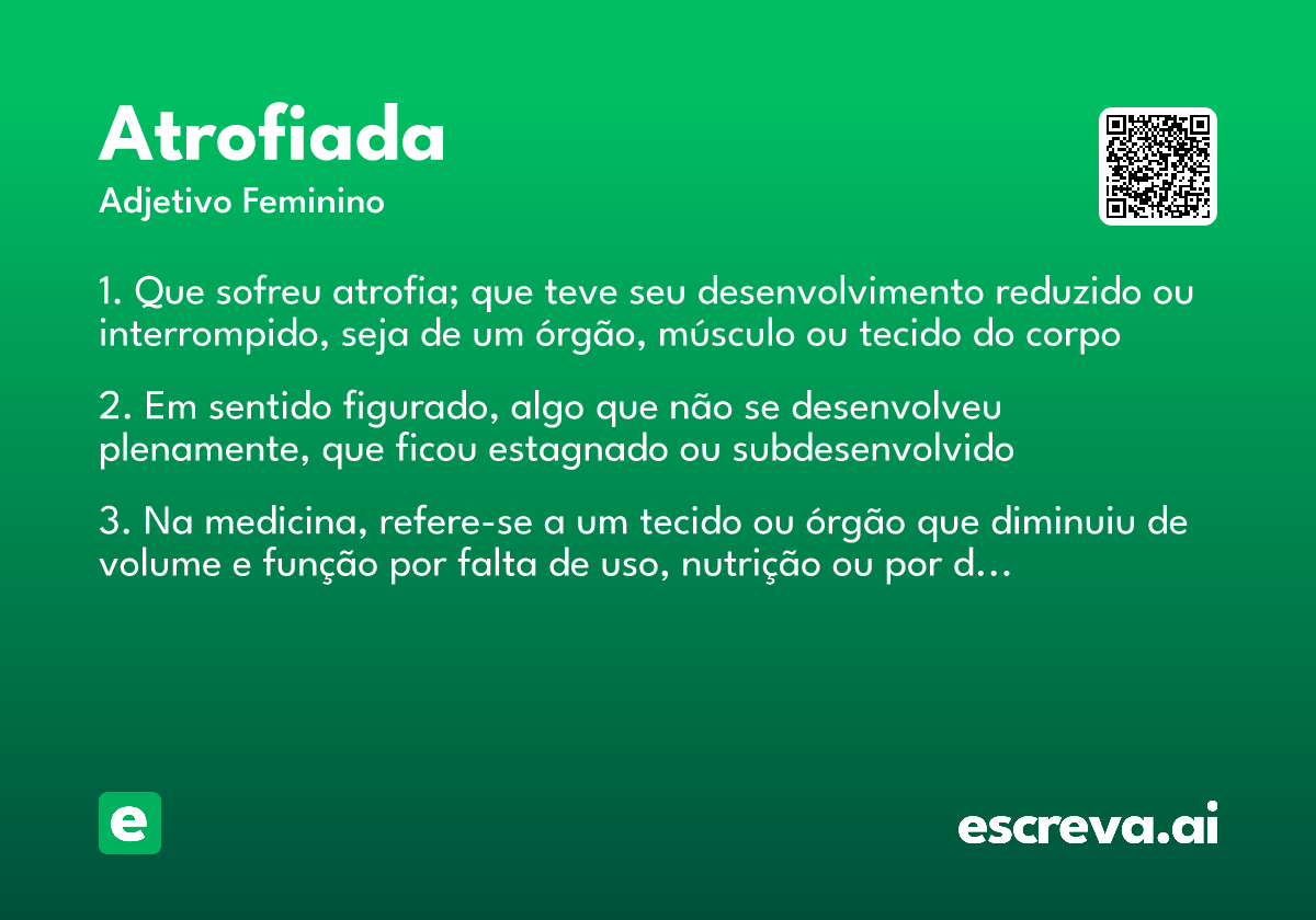 atrofiada