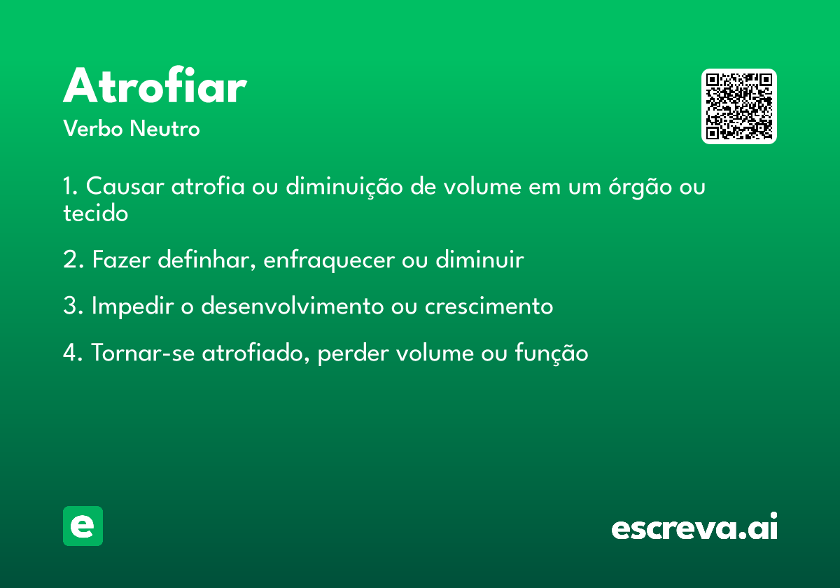atrofiar