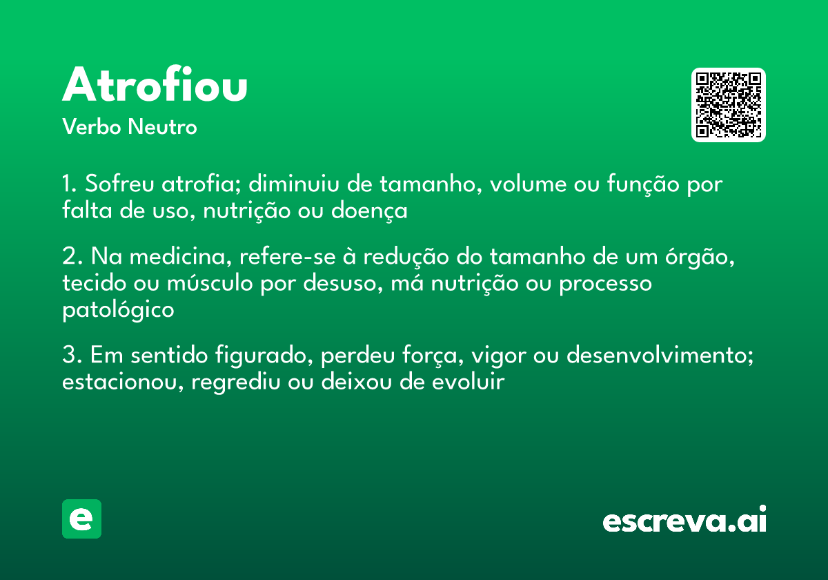 atrofiou