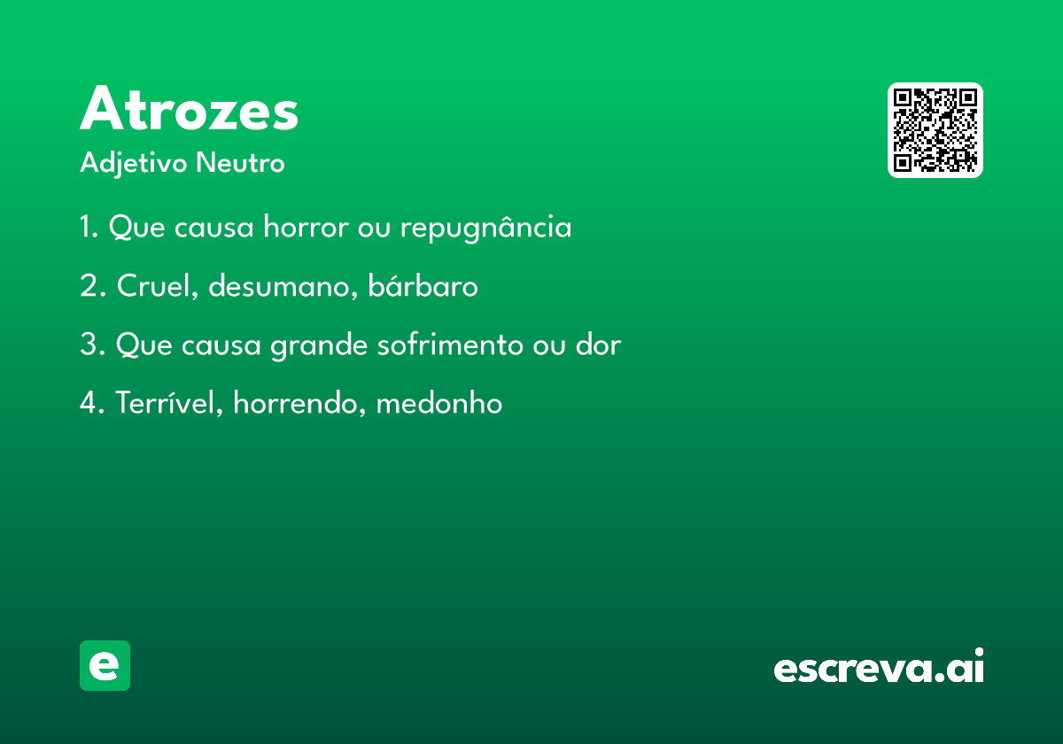 atrozes