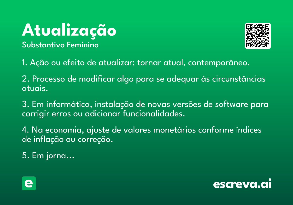 atualização