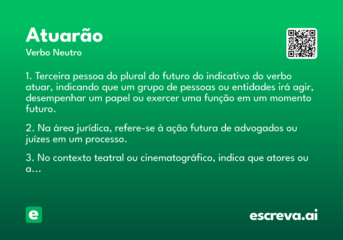 atuarão