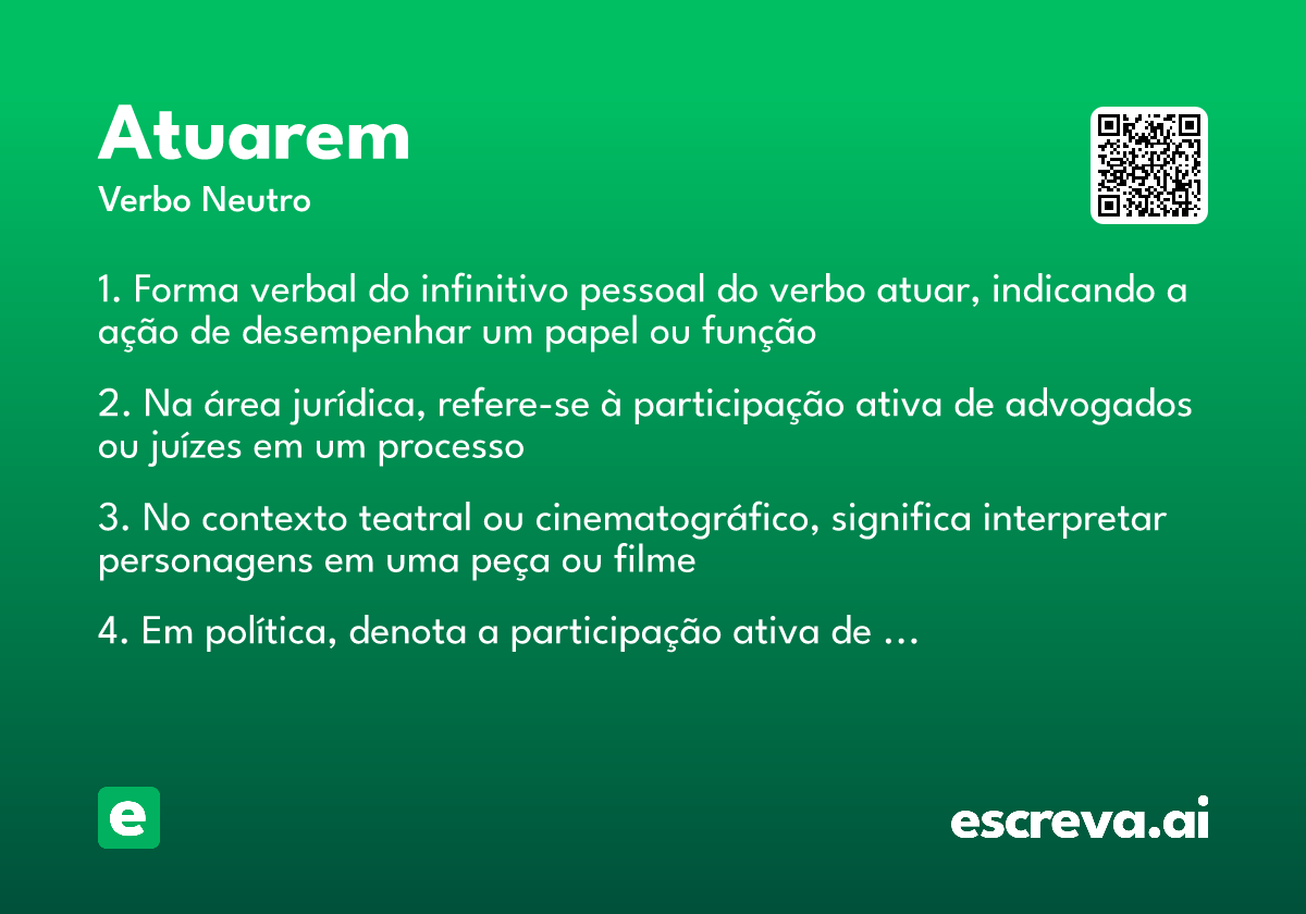 atuarem