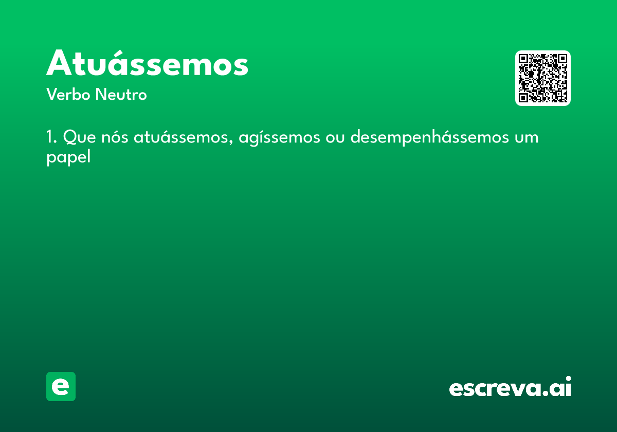 atuássemos