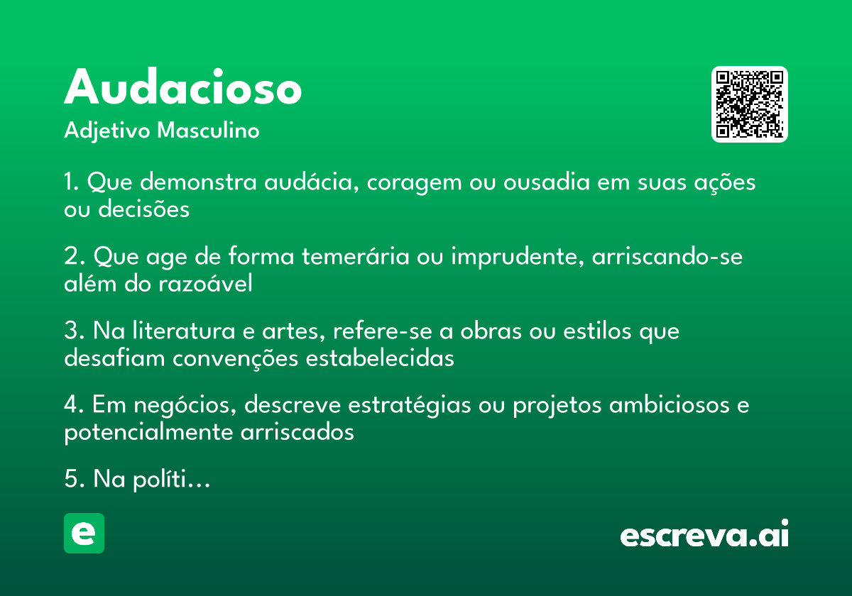 audacioso