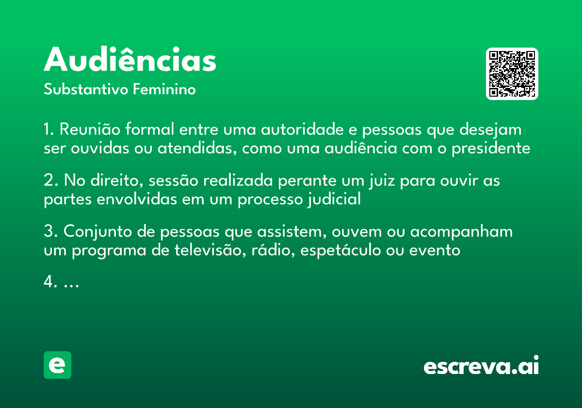 audiências