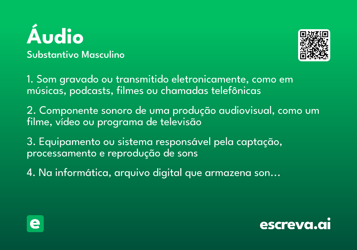 áudio
