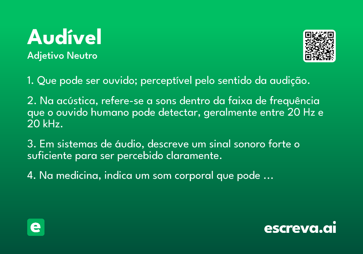 audível