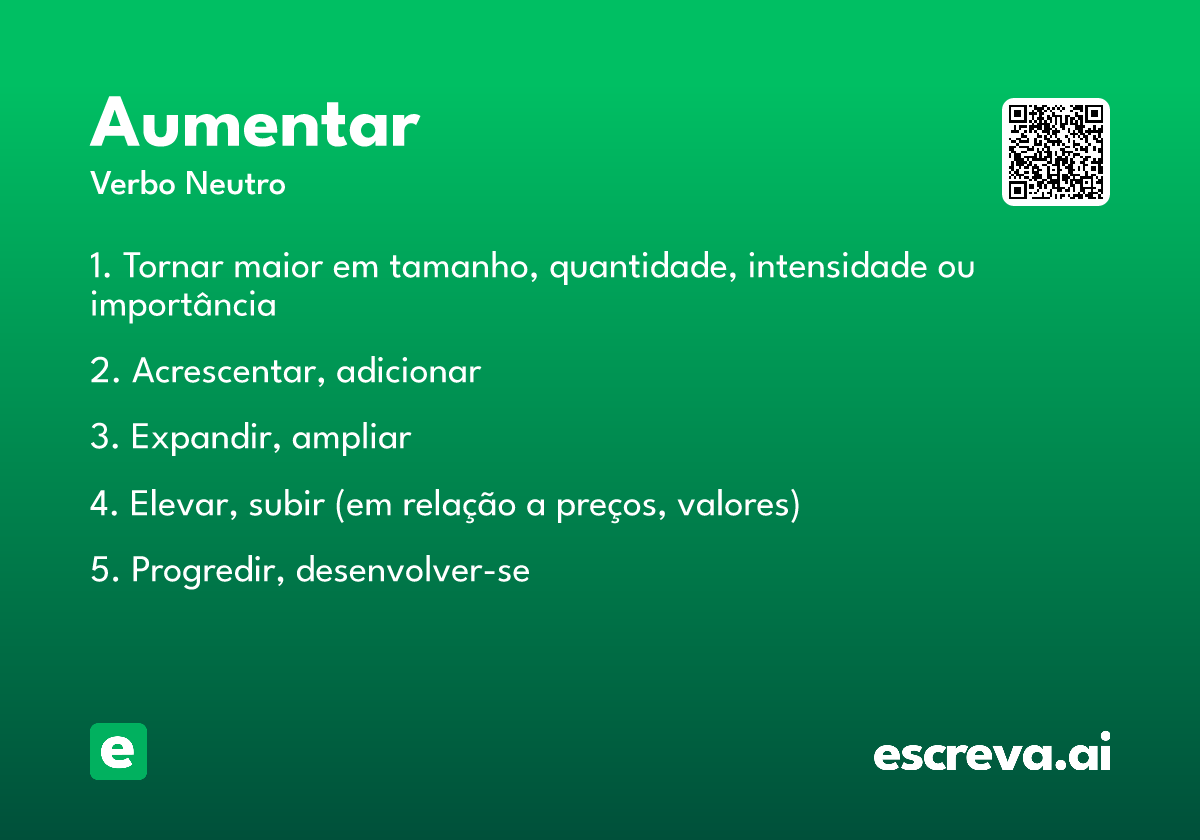 aumentar