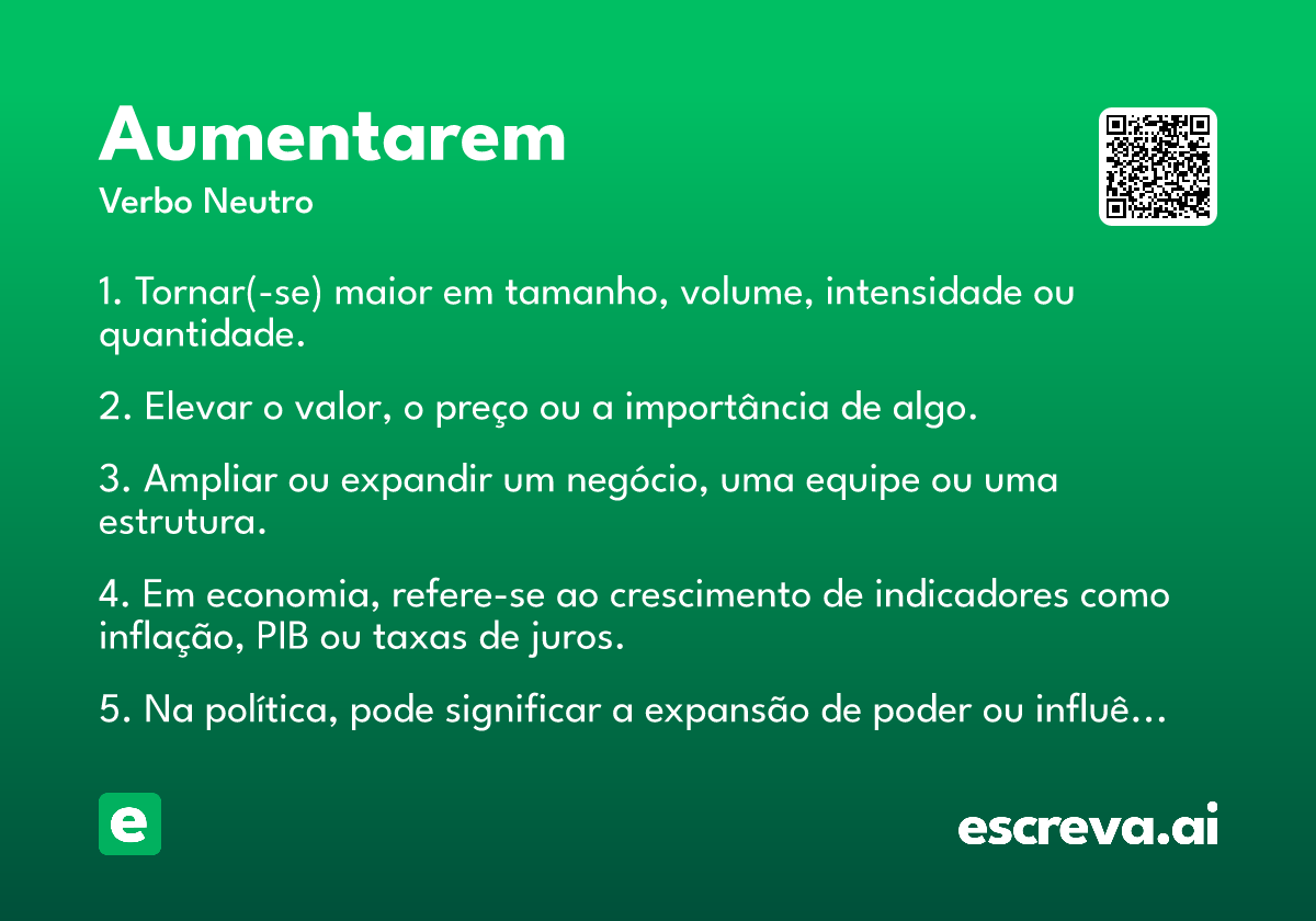 aumentarem