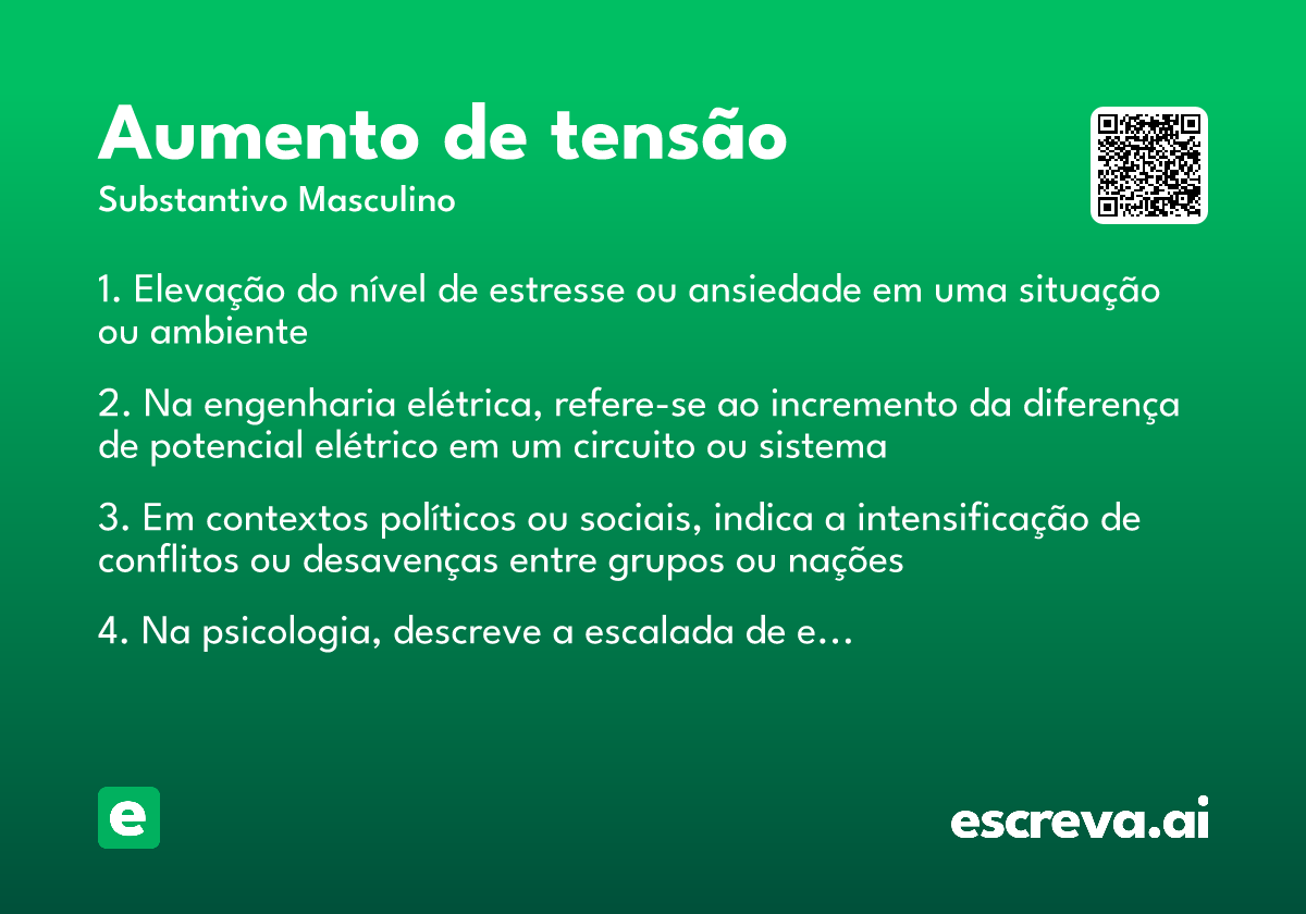 aumento de tensão