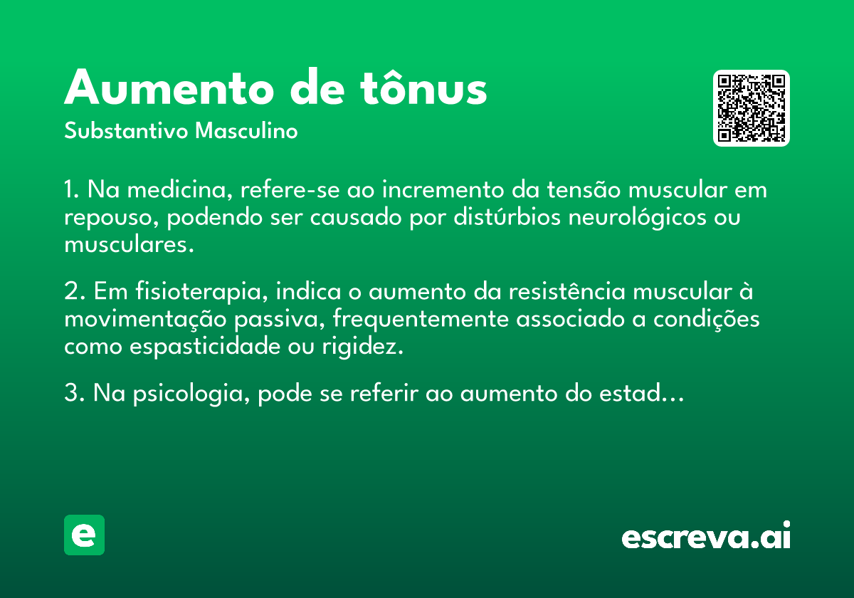 aumento de tônus