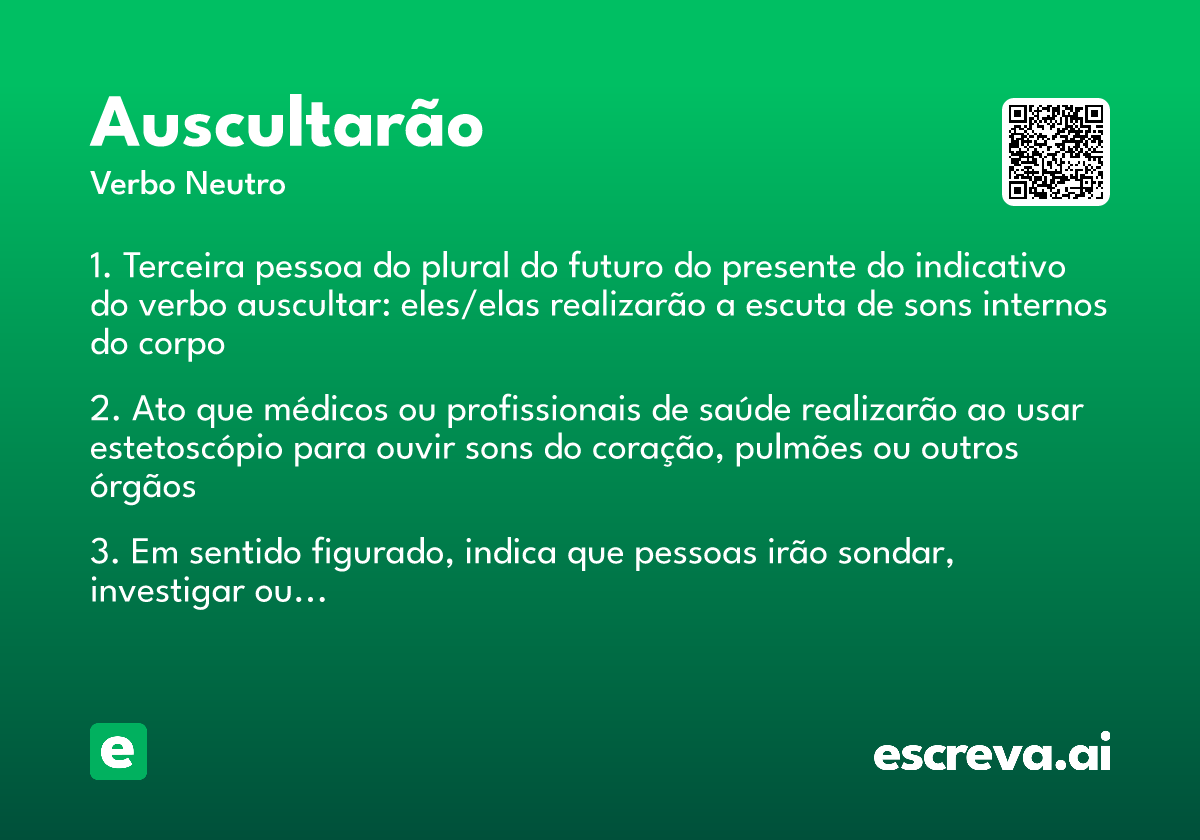 auscultarão