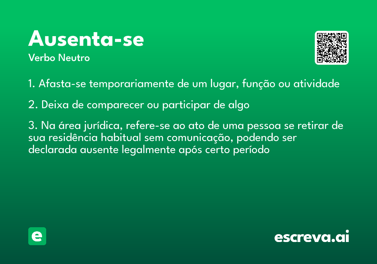 ausenta-se