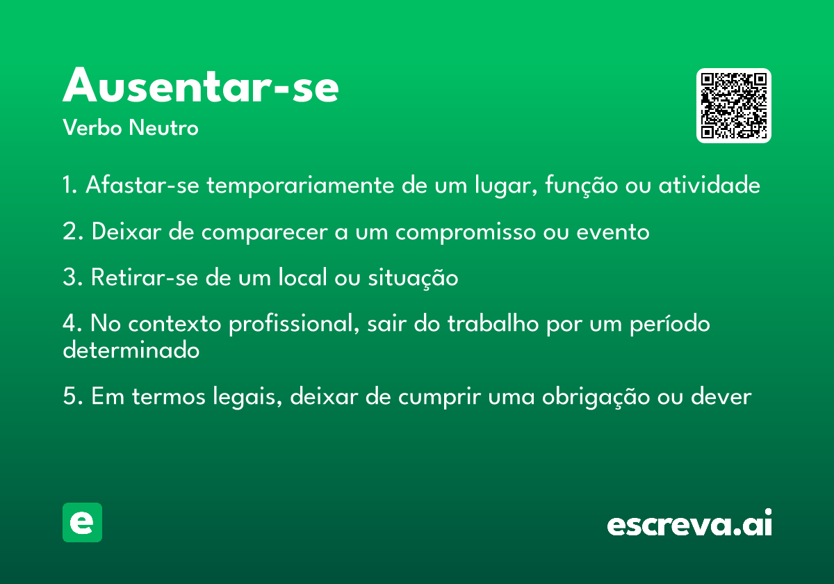 ausentar-se