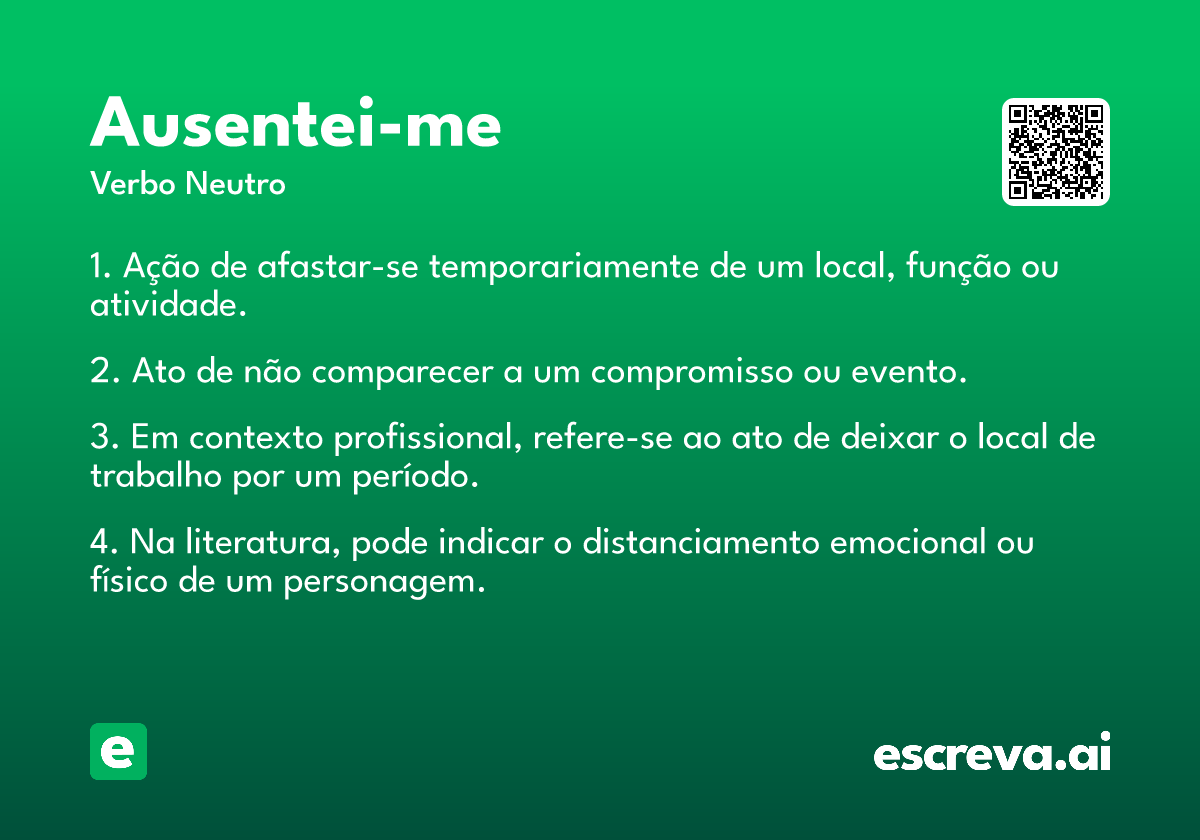 ausentei-me