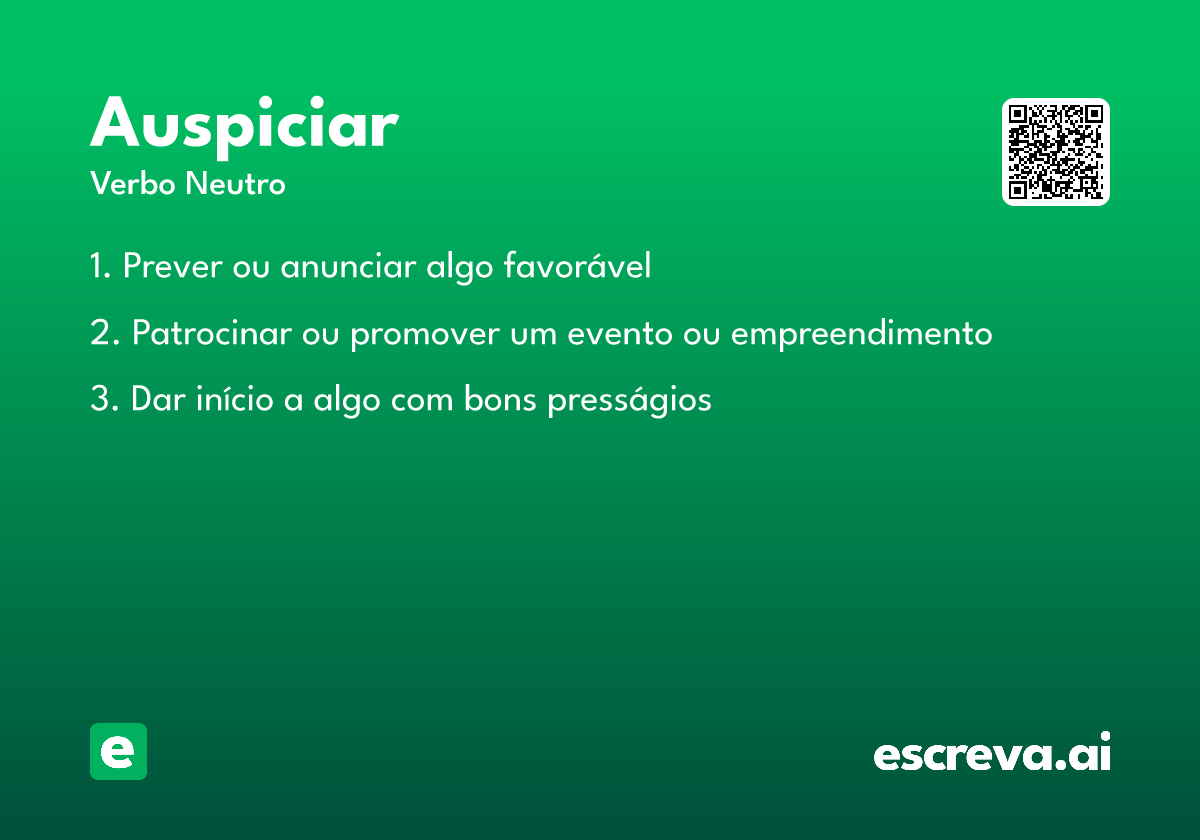 auspiciar