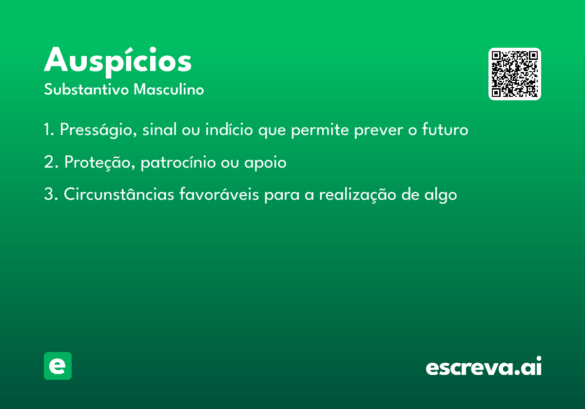 auspícios
