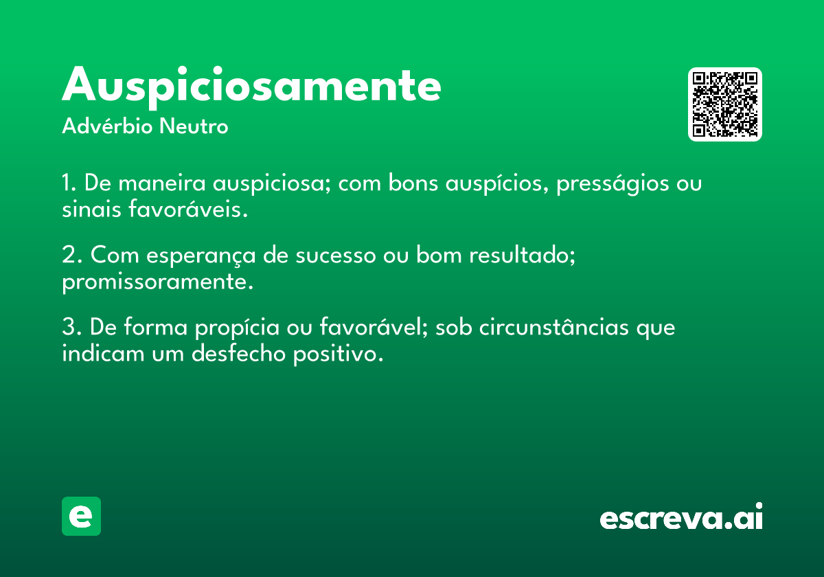 auspiciosamente