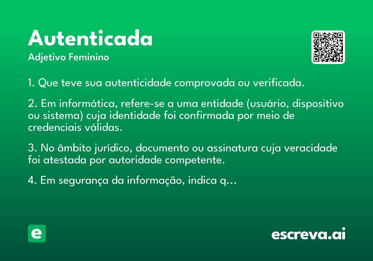 autenticada