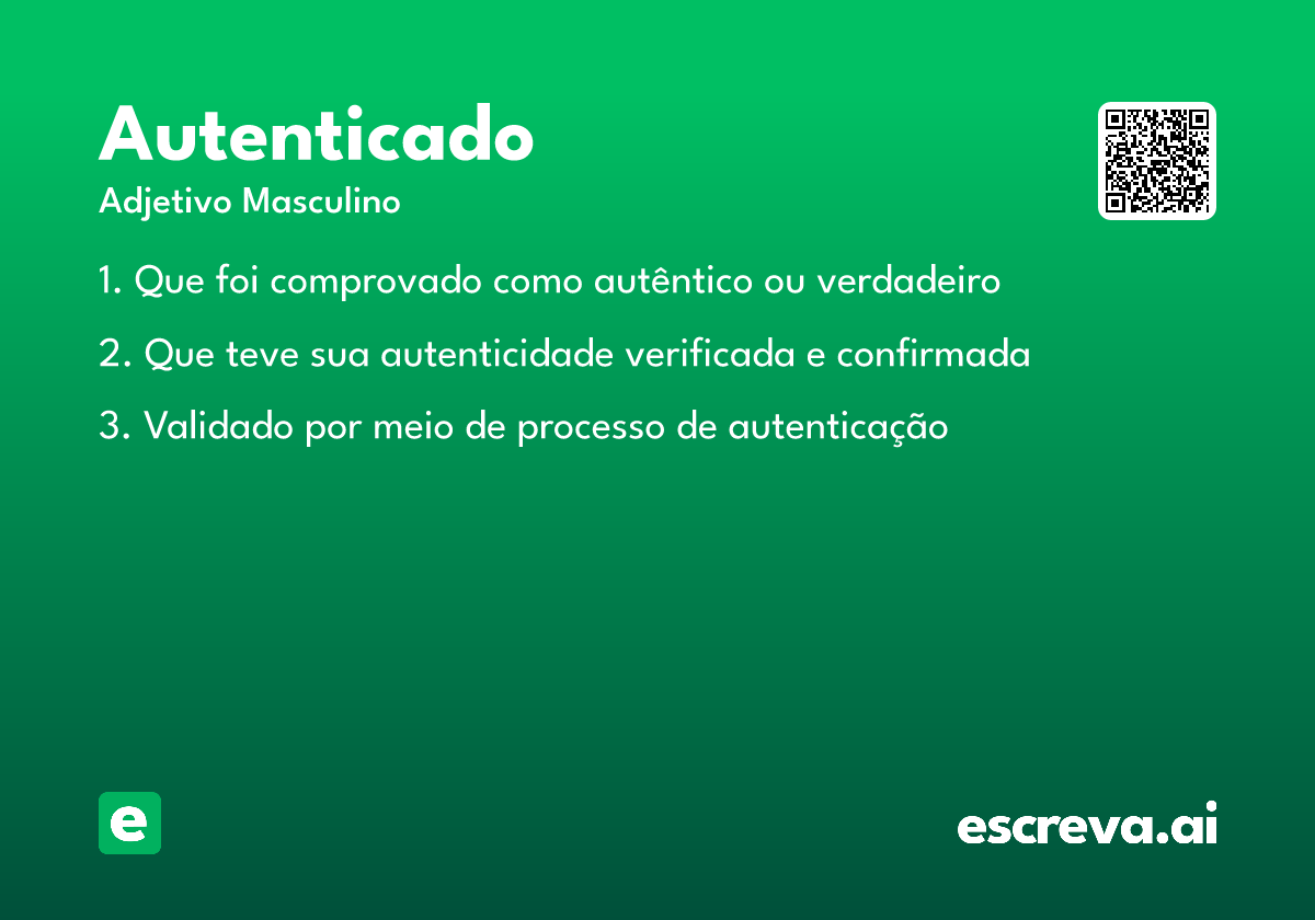 autenticado