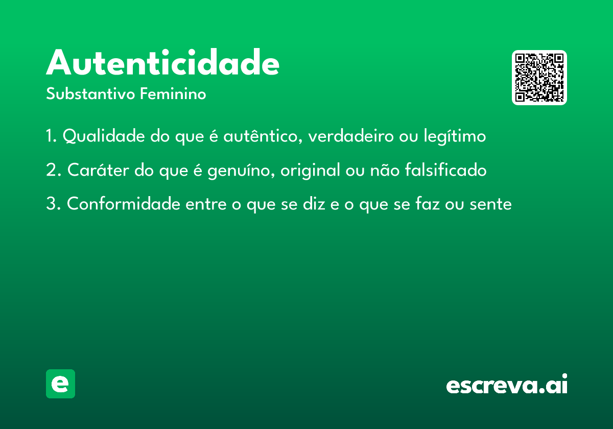 autenticidade