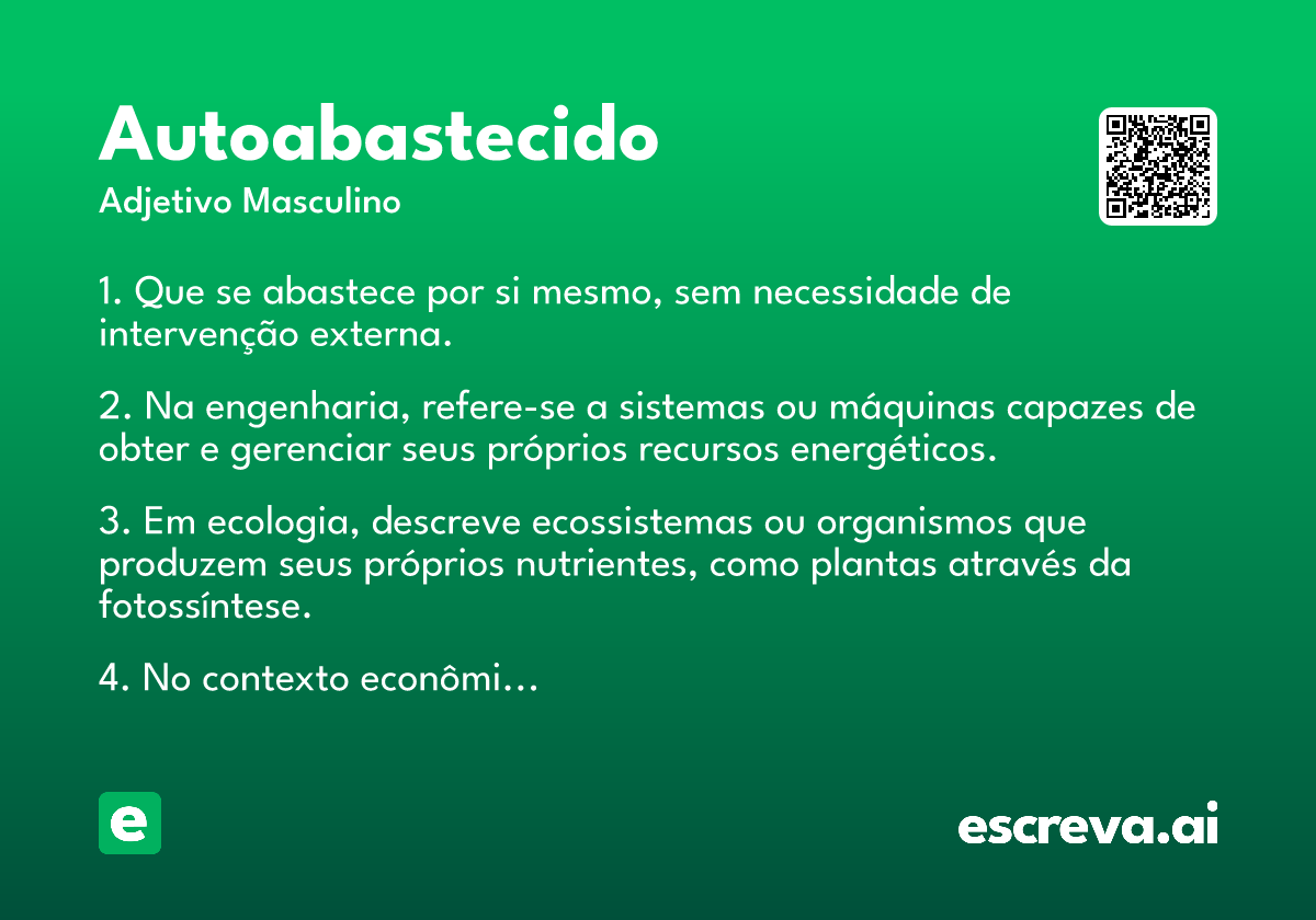 autoabastecido