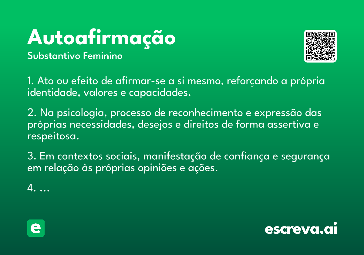 autoafirmação
