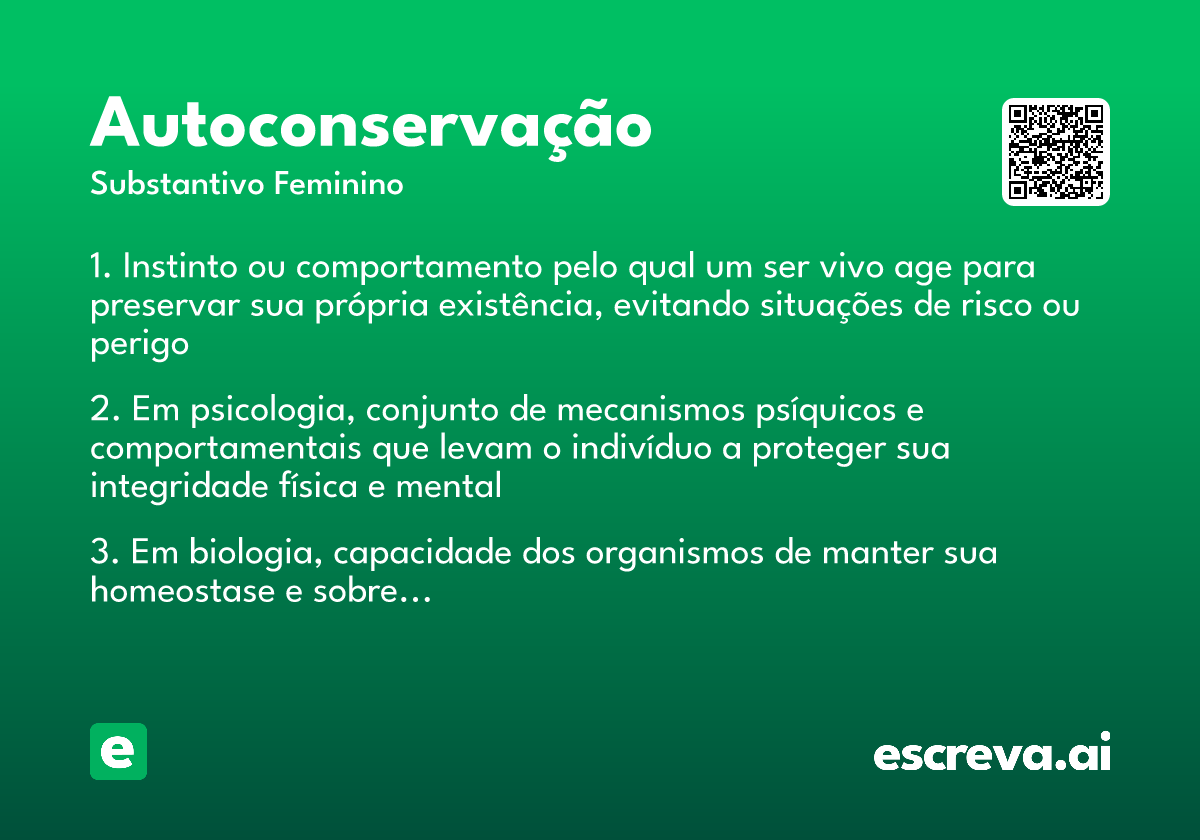 autoconservação