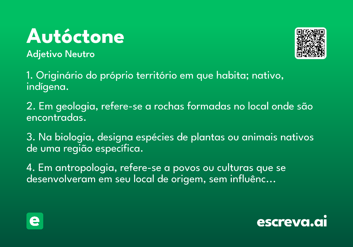 autóctone