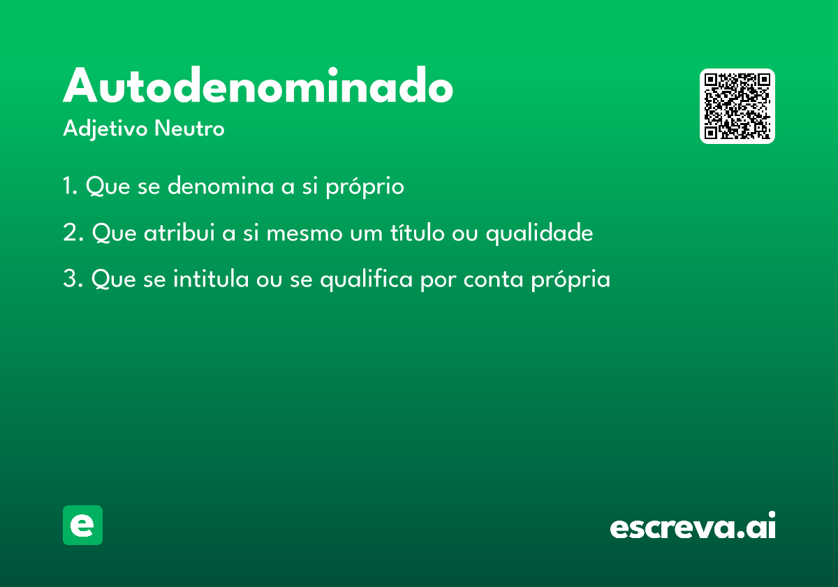 autodenominado
