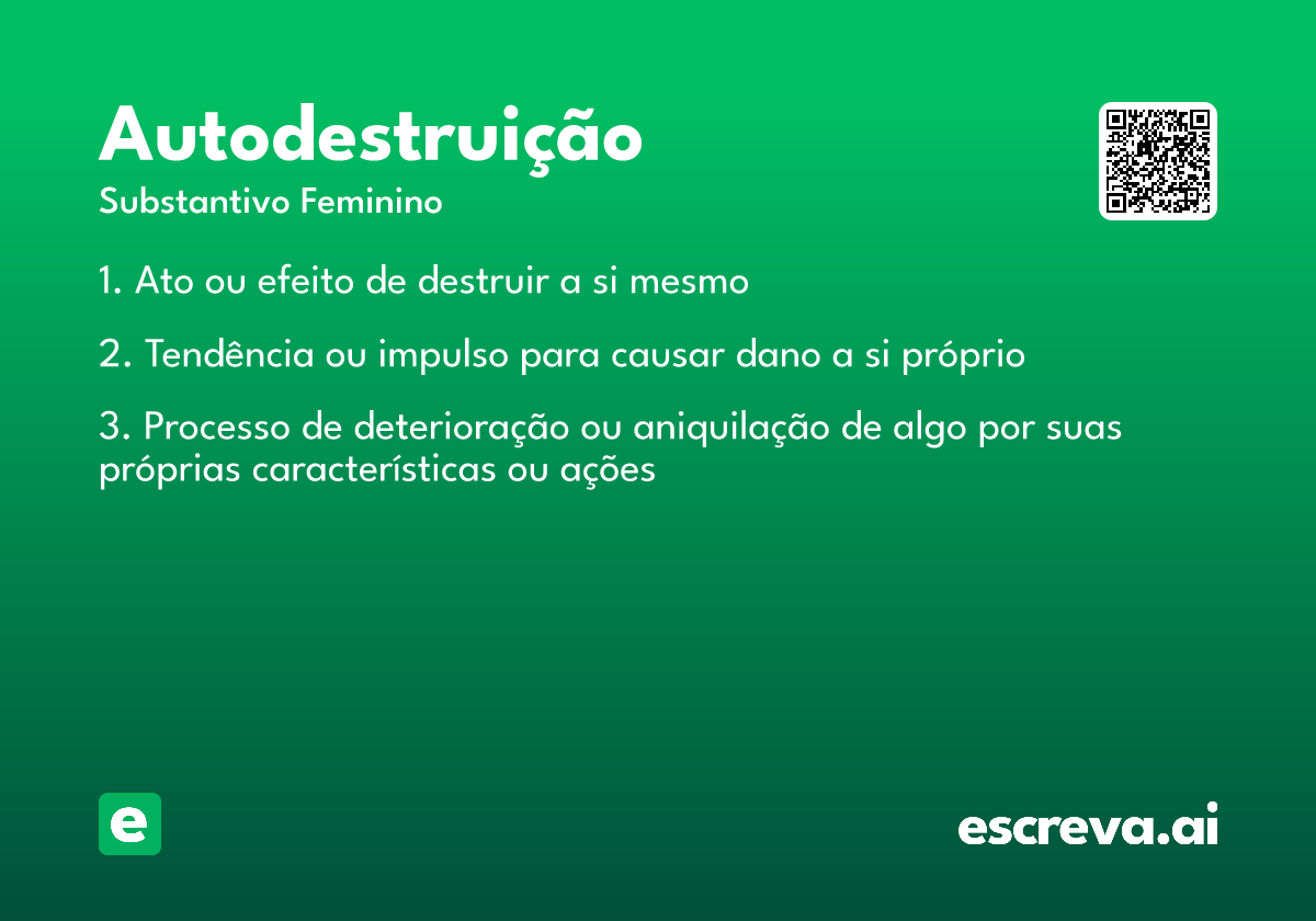 autodestruição