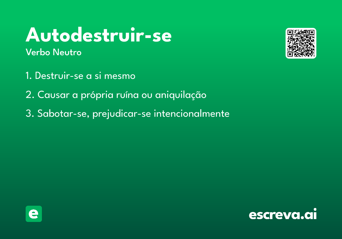 autodestruir-se