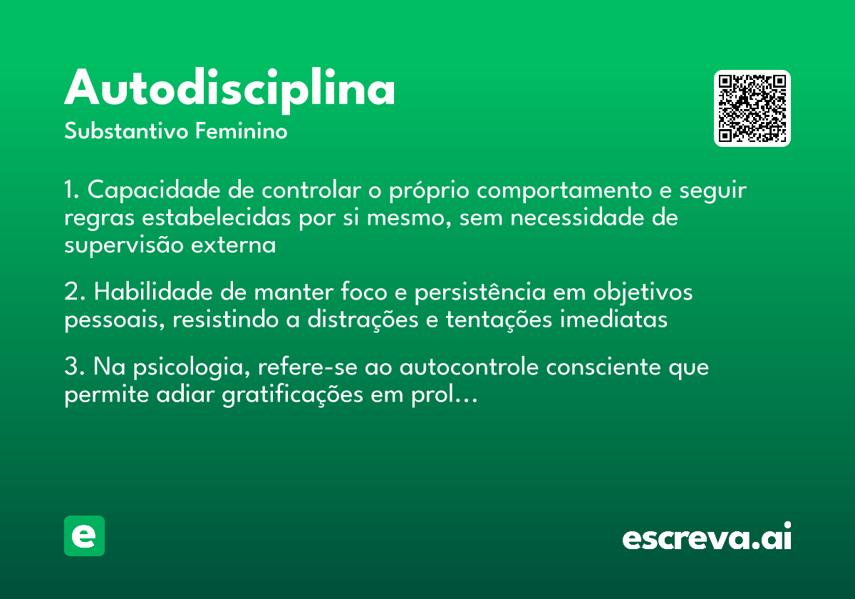autodisciplina