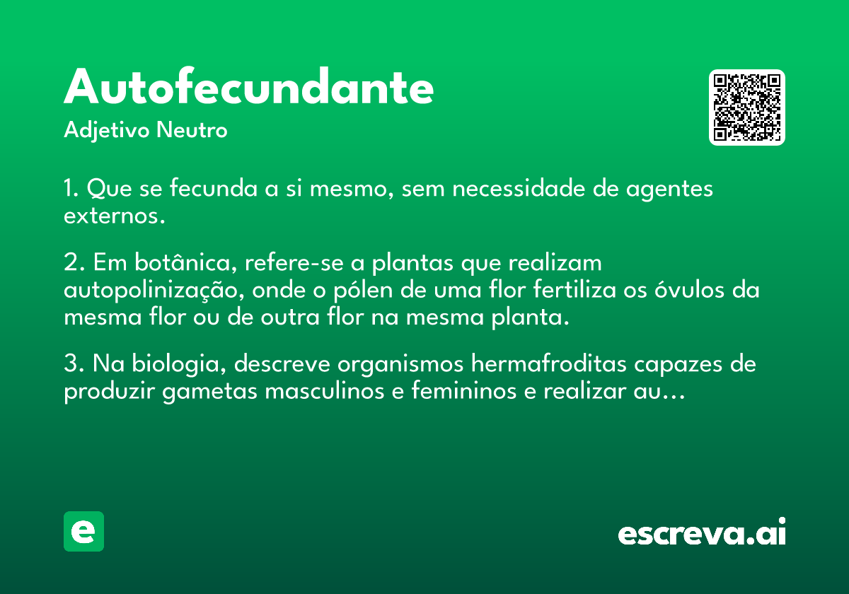 autofecundante