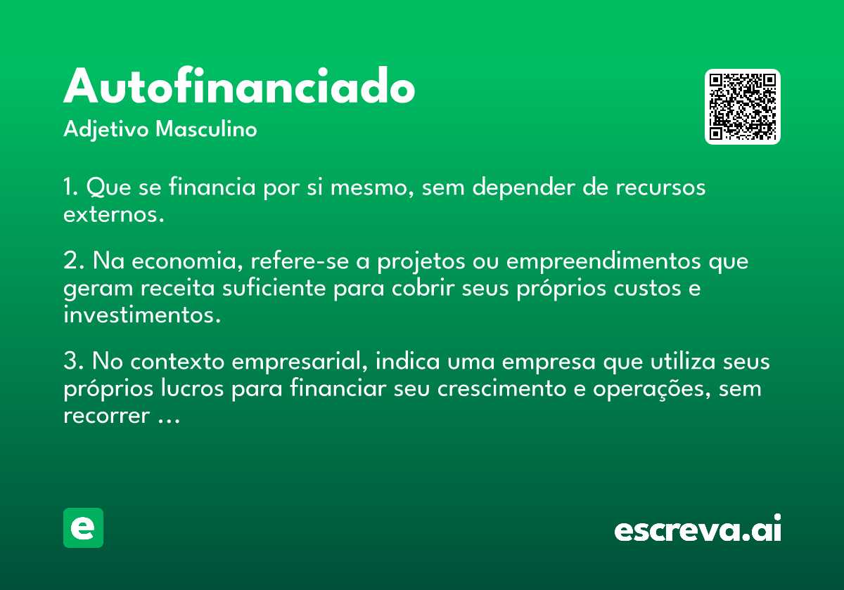 autofinanciado