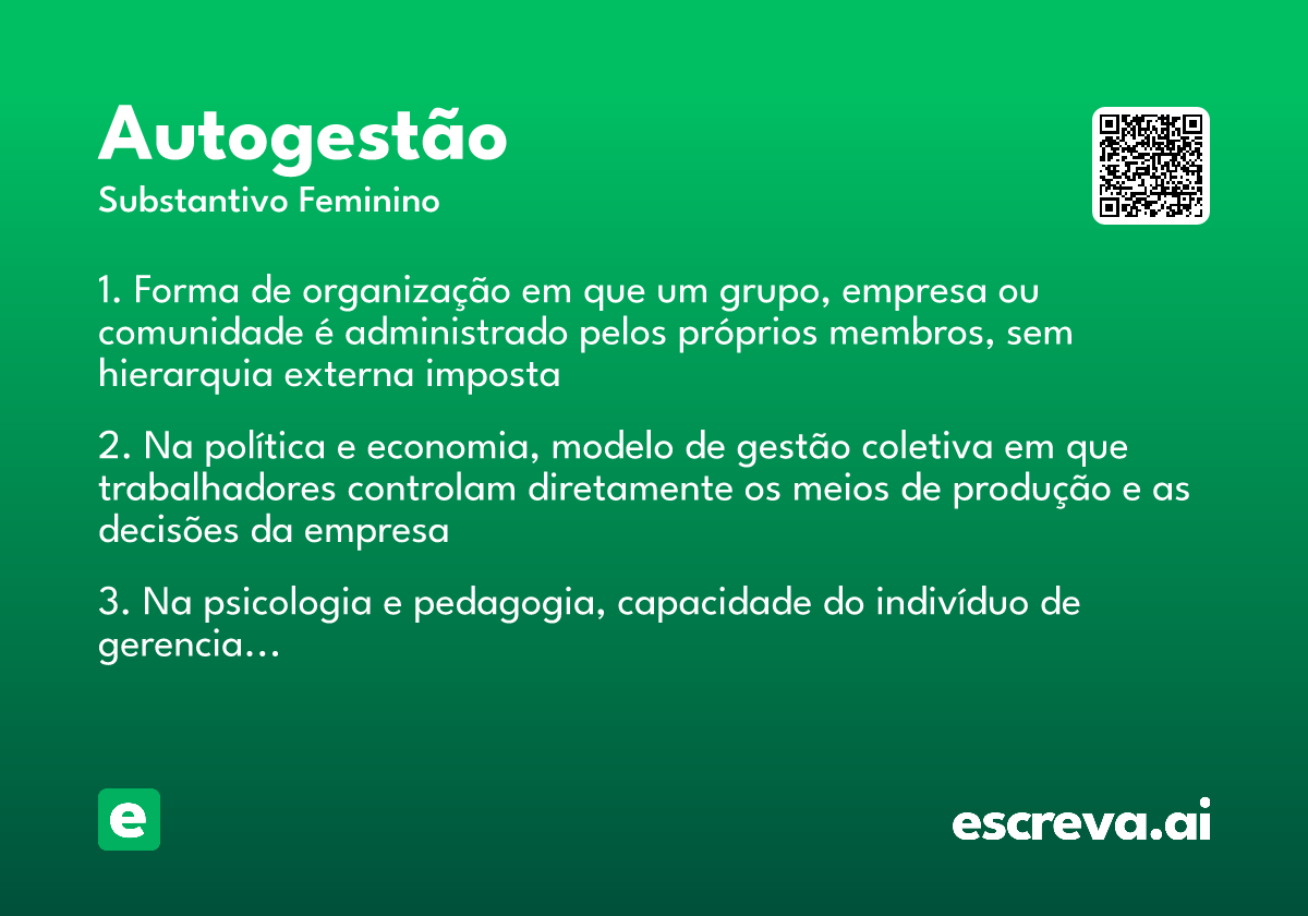 autogestão