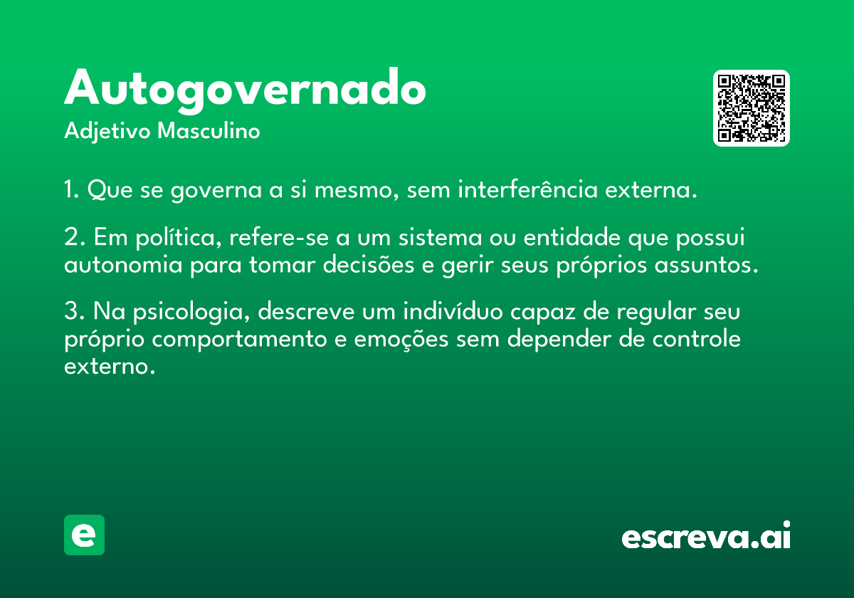 autogovernado