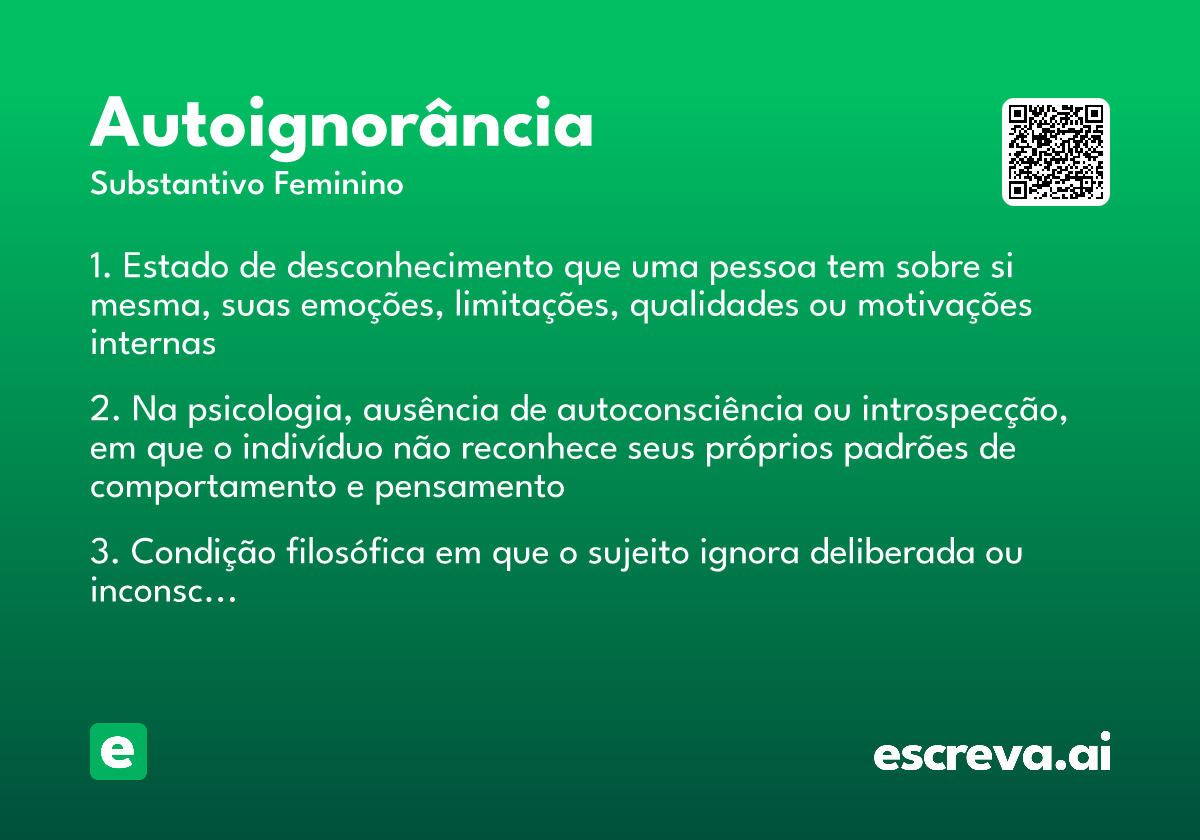 autoignorância