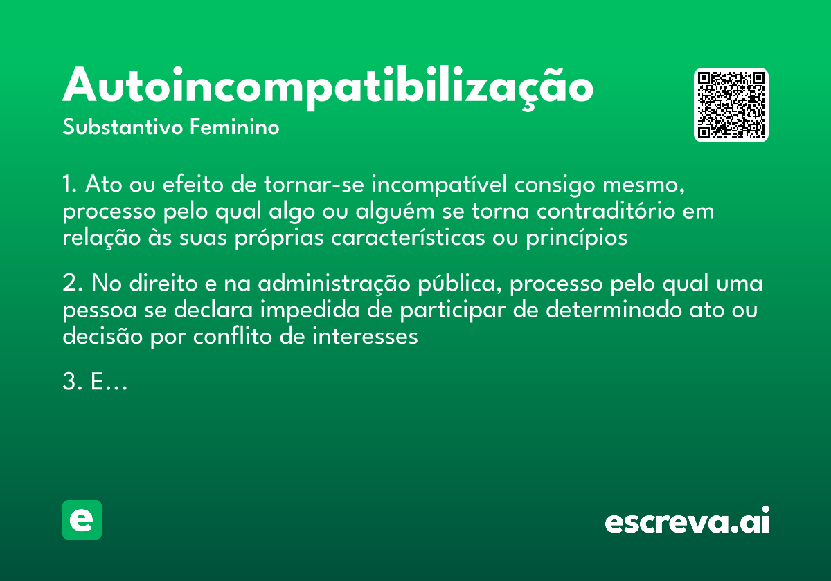 autoincompatibilização