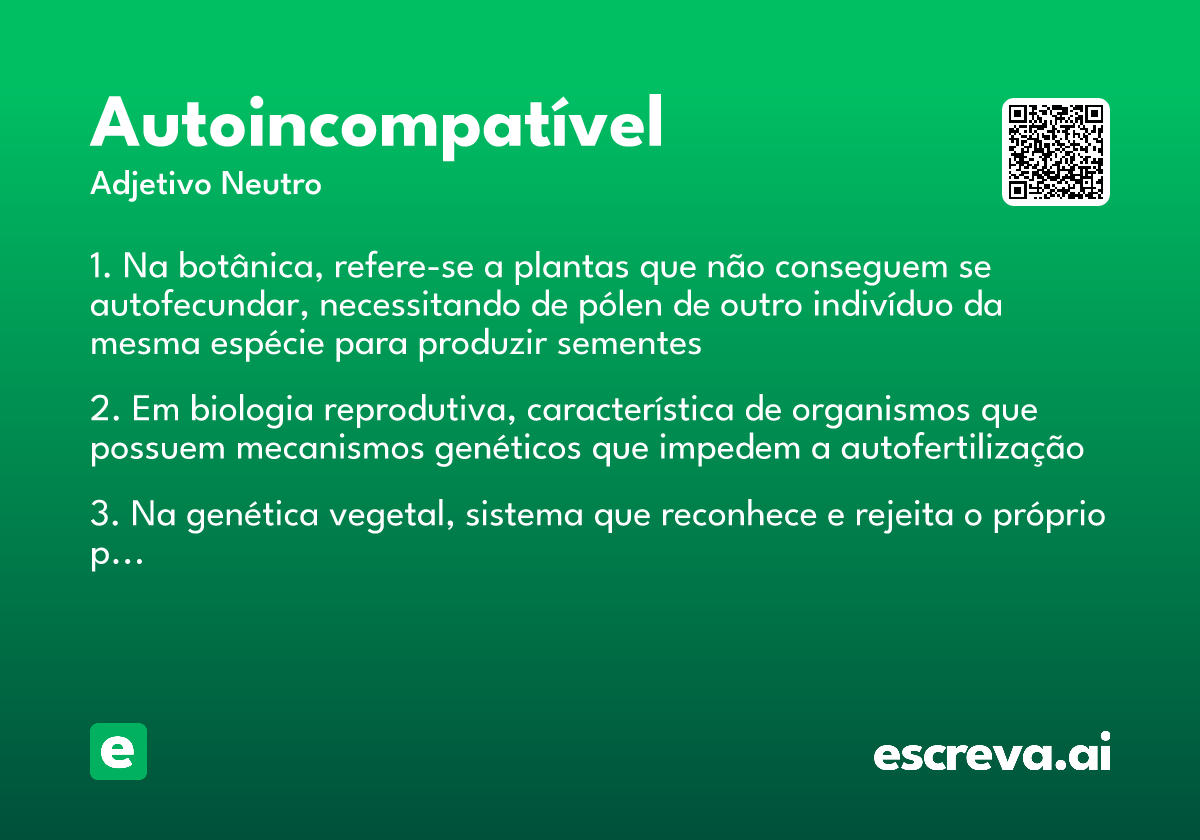 autoincompatível