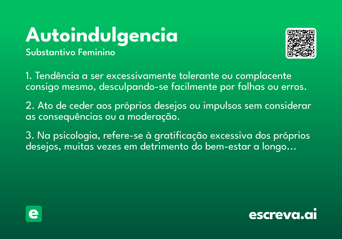 autoindulgencia