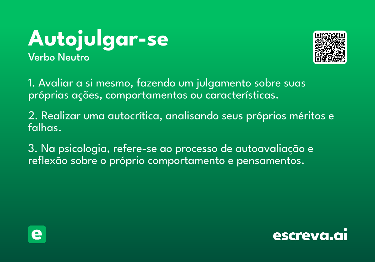 autojulgar-se