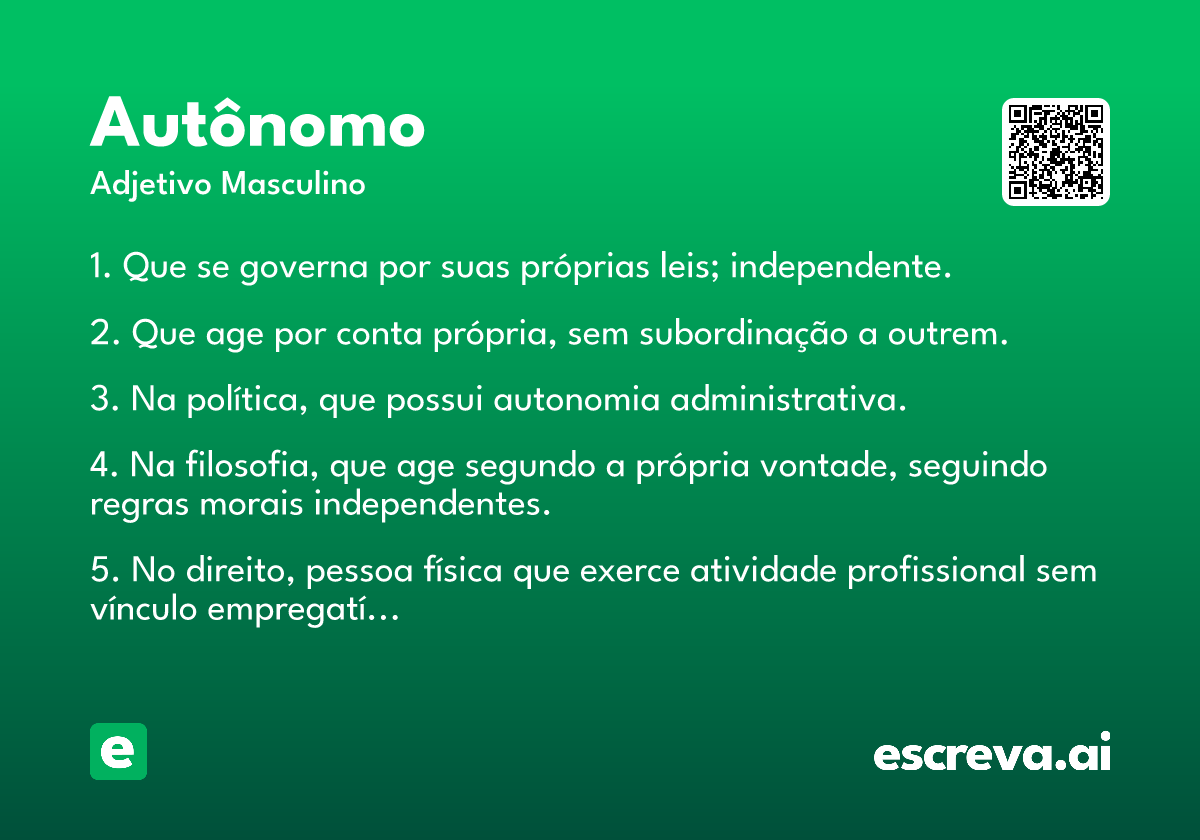 autônomo