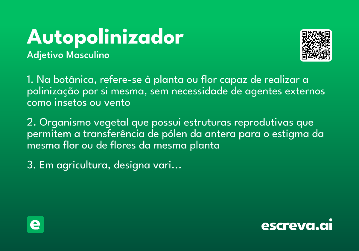 autopolinizador